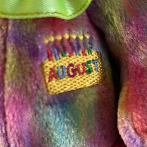 Lot of 2 Vintage Ty Beanie Boppers Birthday Bears – August & September - Picture 9 of 10